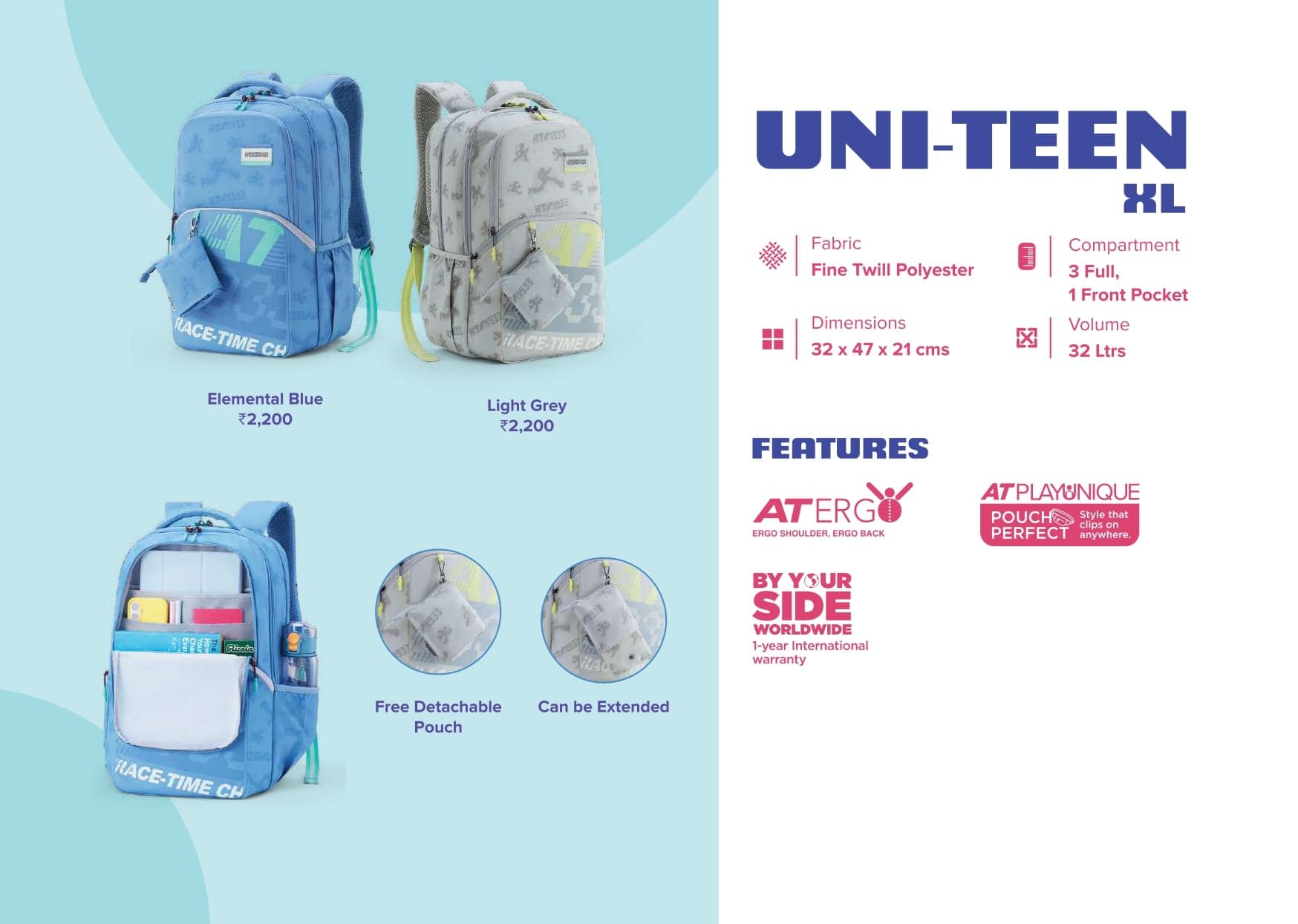 SNITCH Loop 3Pc Set Teal Polypropylene overview 3